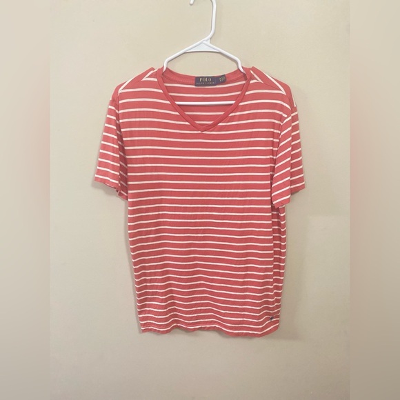 Polo by Ralph Lauren Red and White Short Sleeve Tee - Picture 1 of 11